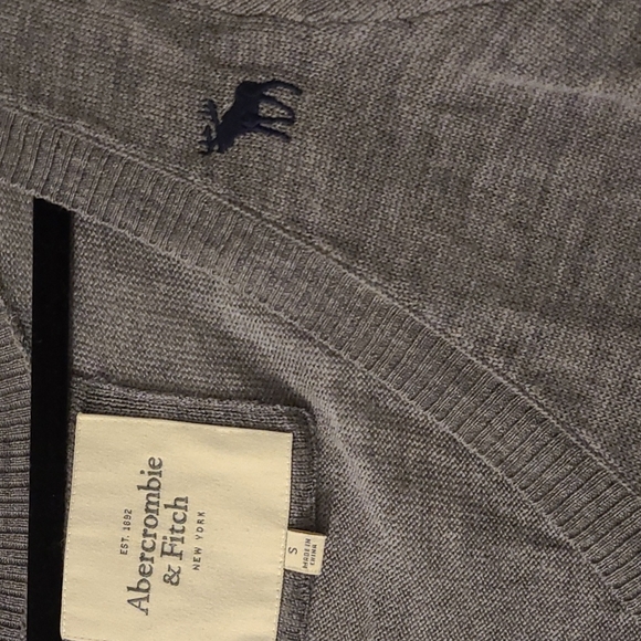 Abercrombie & Fitch sweater/top, gray, 100% wool - Picture 3 of 5